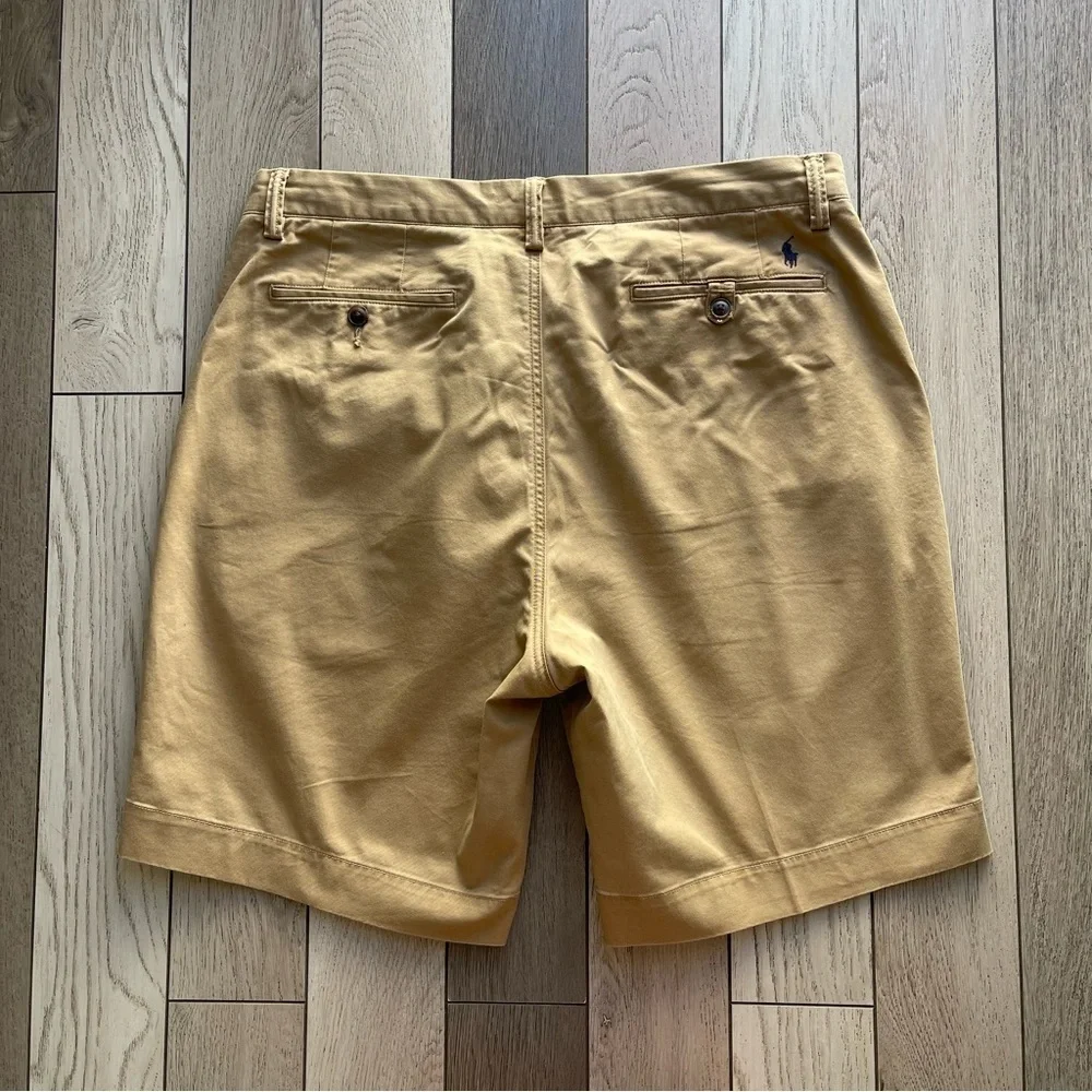 Ralph Lauren Men's Khaki Flat Front Shorts